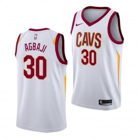 2022 NBA Draft Cavaliers Ochai Agbaji White Association Edition Jersey
